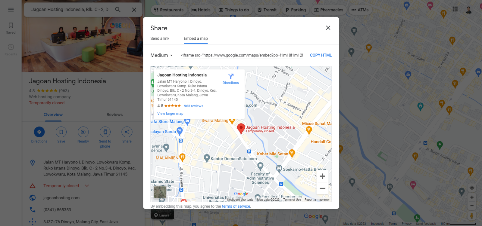 Cara Membuat Google Map Di Website Blog Paling Mudah