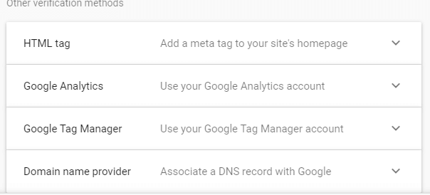 Metode Verifikasi Google Search Console