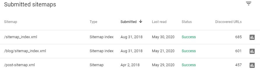 Menambahkan Sitemap Search Console