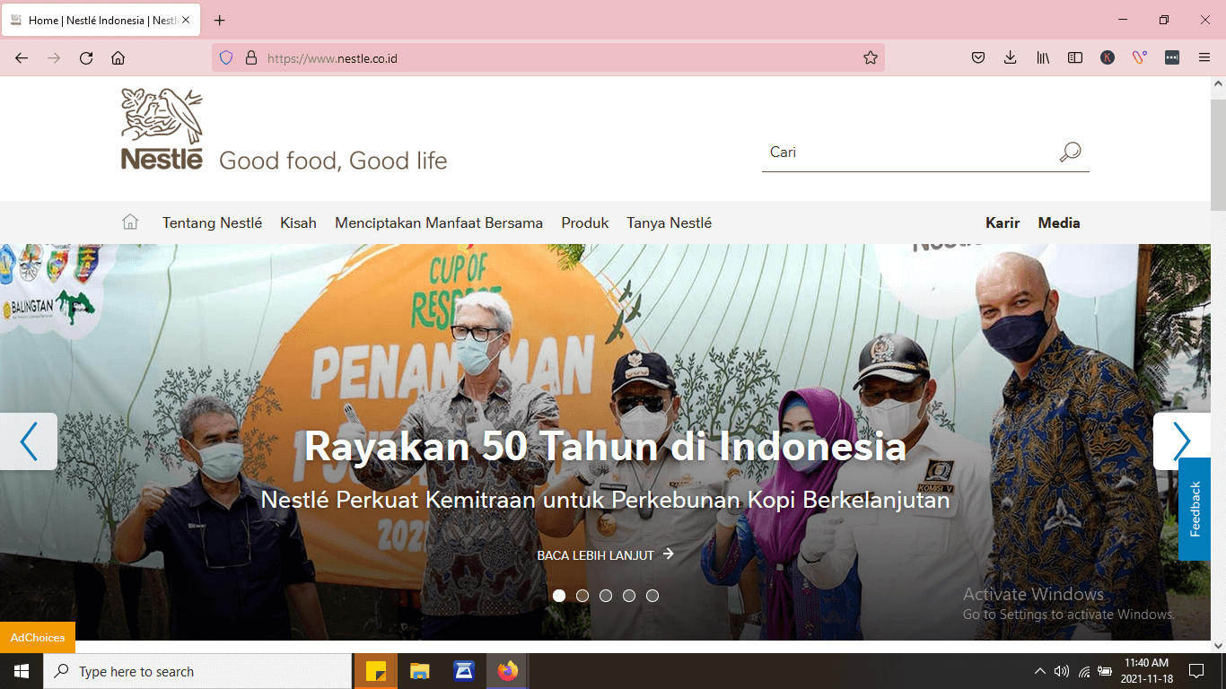 contoh website adalah 