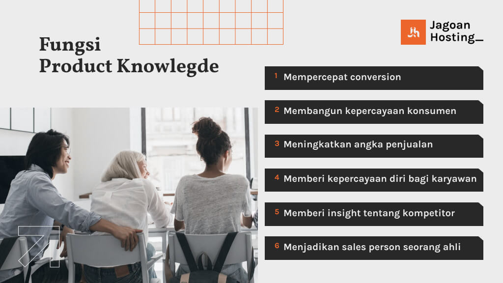 fungsi product knowledge