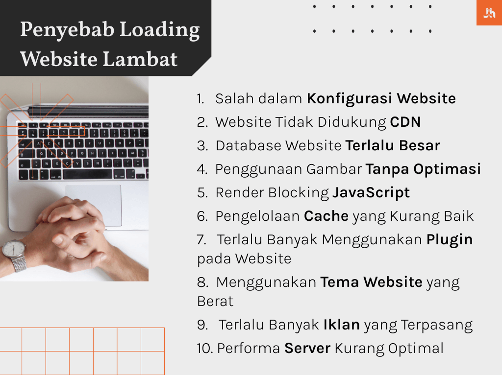 penyebab loading website lambat