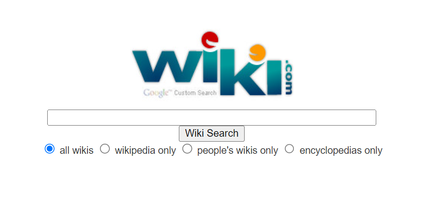motor de busca wiki