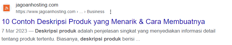 contoh SEO