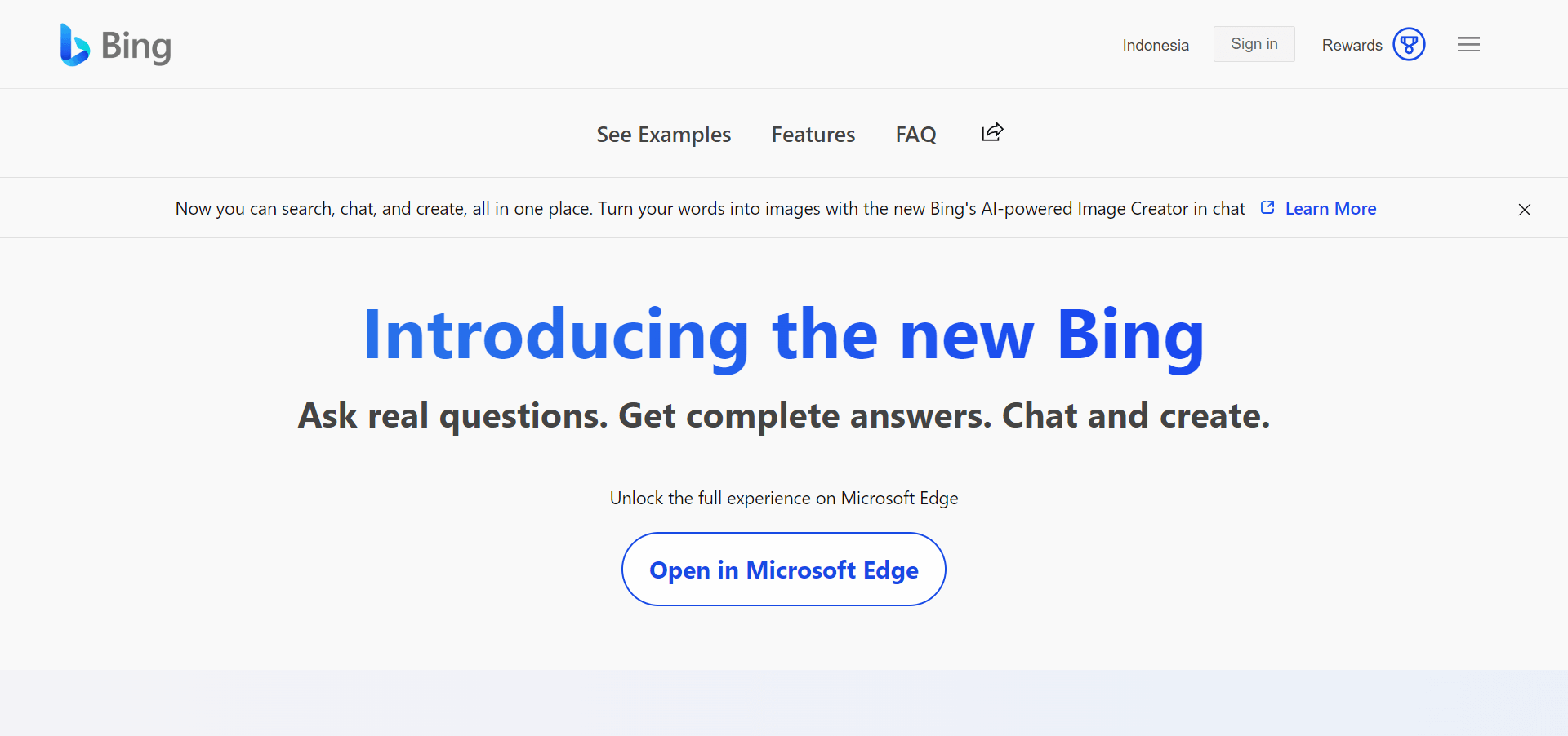 Bing ai