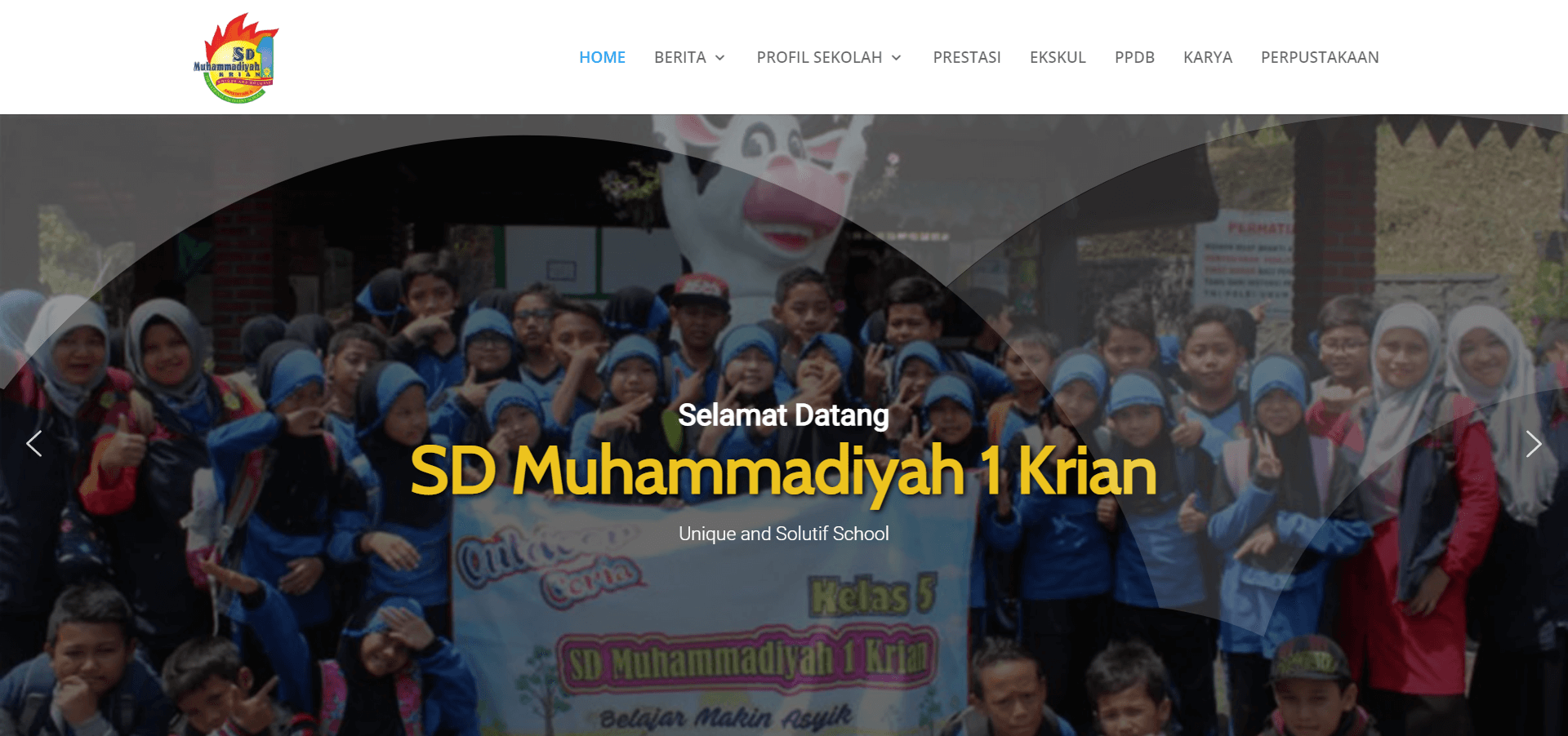 contoh website sd muhammadiyah 1 krian