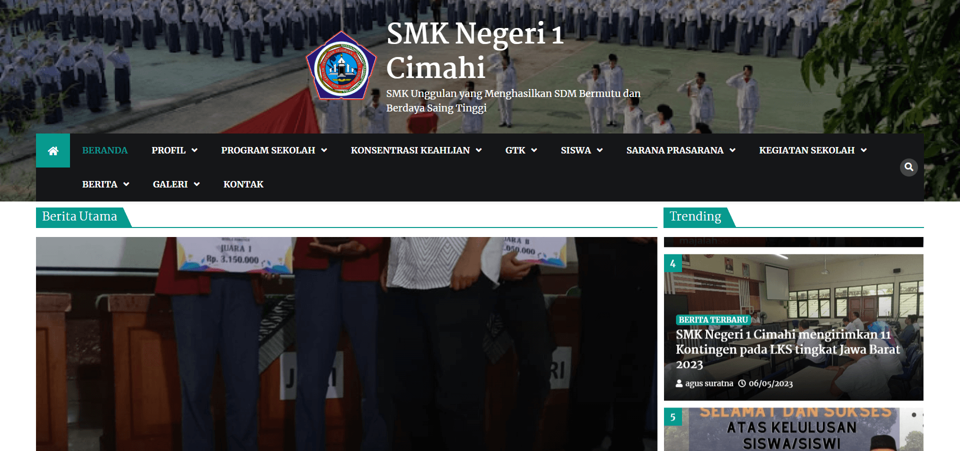 contoh website sekolah smk negeri 1 cimahi