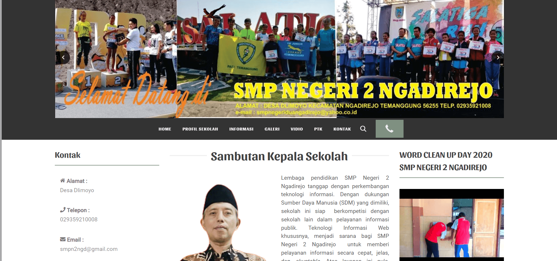 contoh website smpn 2 ngadirejo