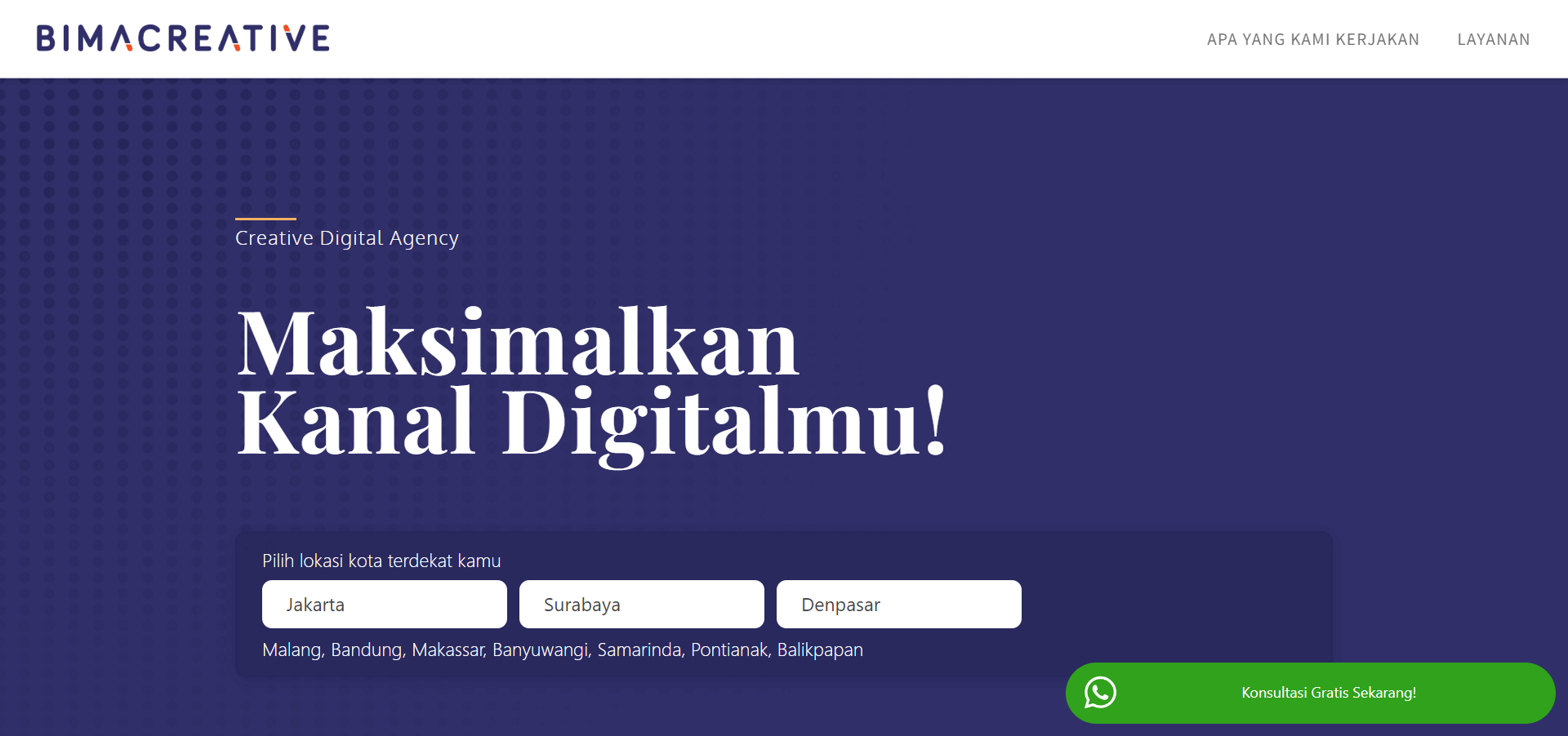 contoh website portfolio agency