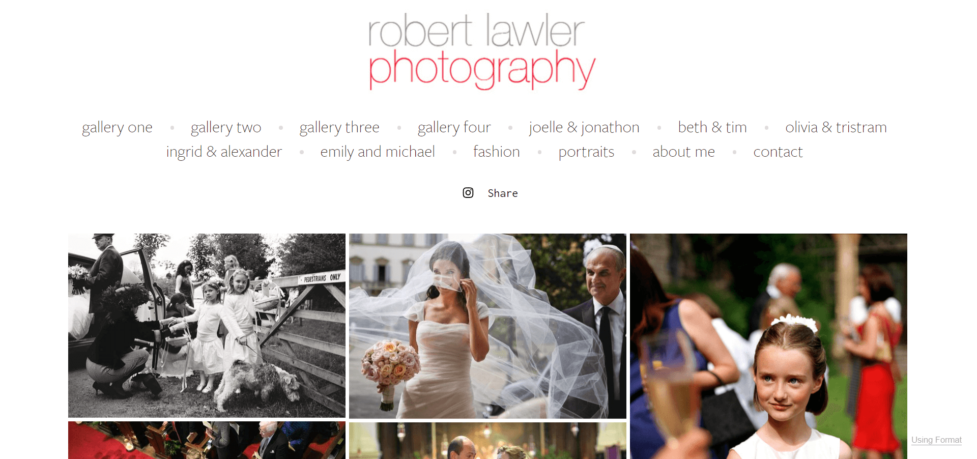 web portfolio photography