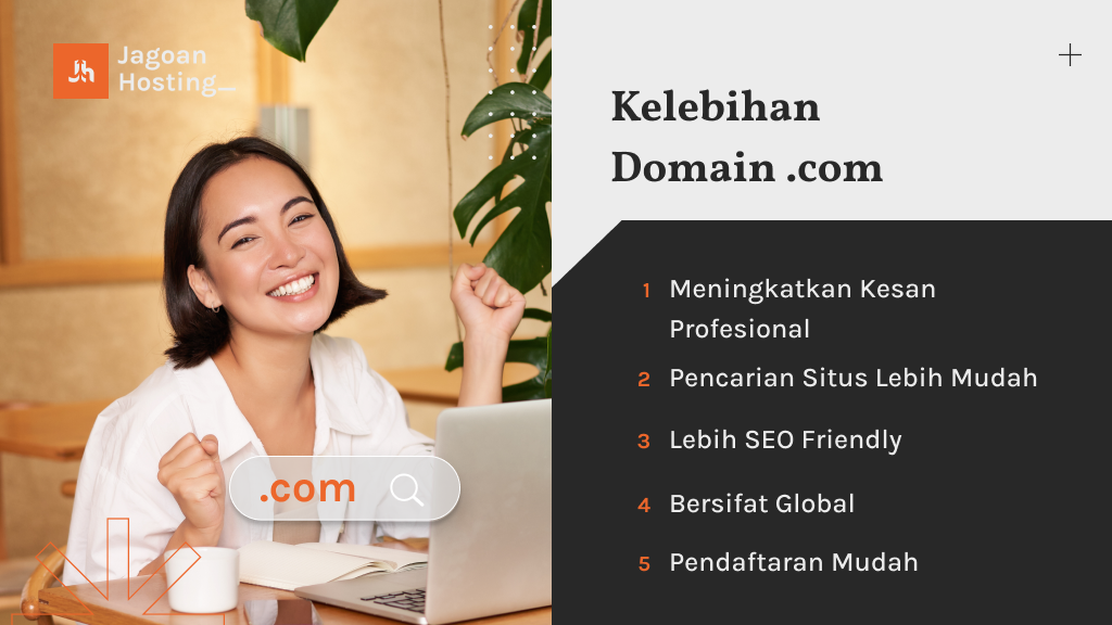 kelebihan domain .com