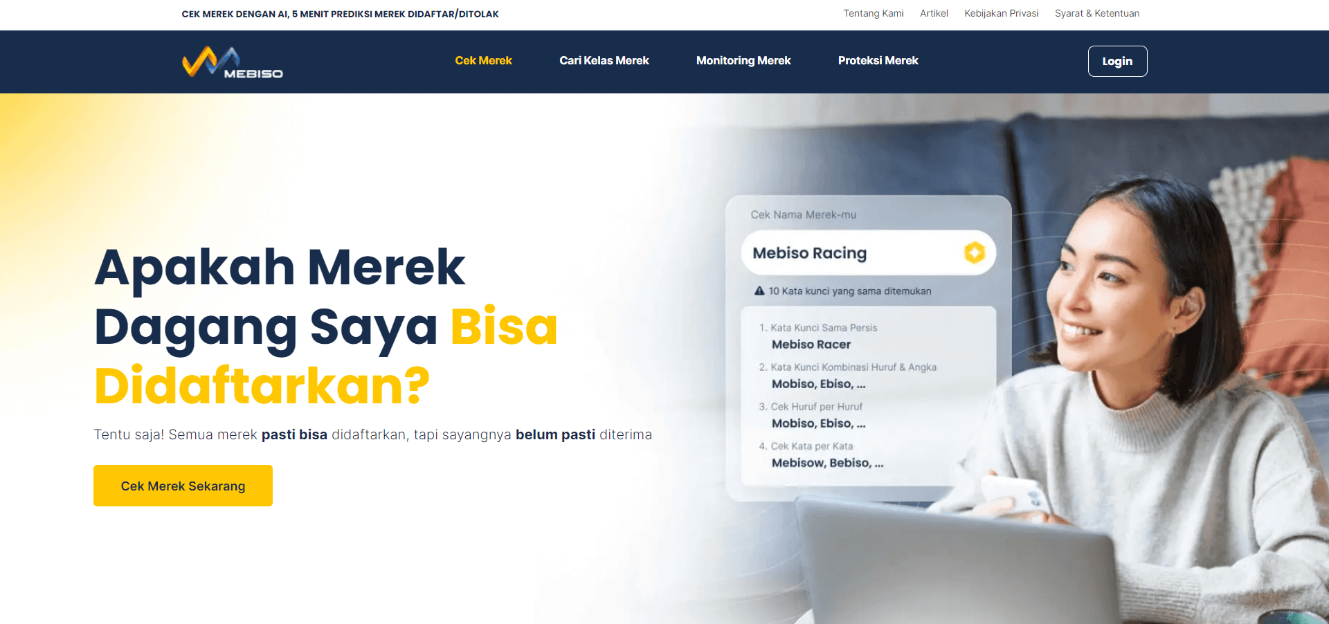 platform cek merek brand