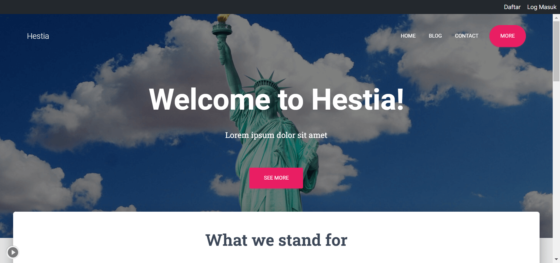 hestia tema wordpress