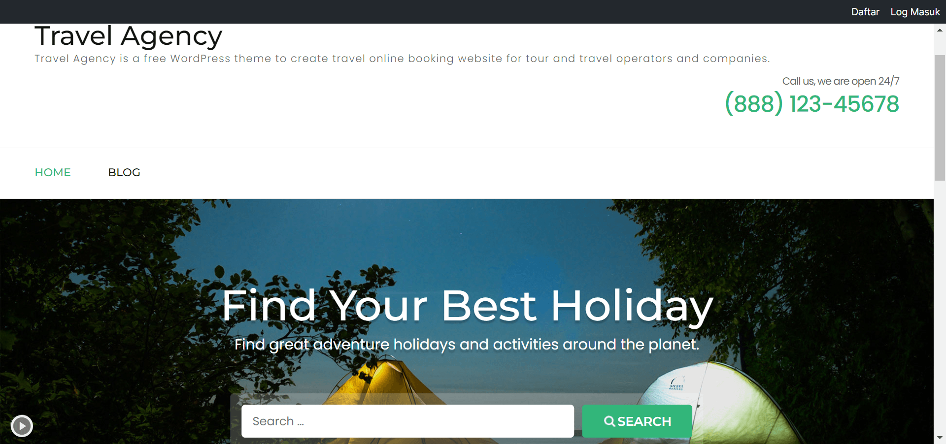 travel agency wordpress themes