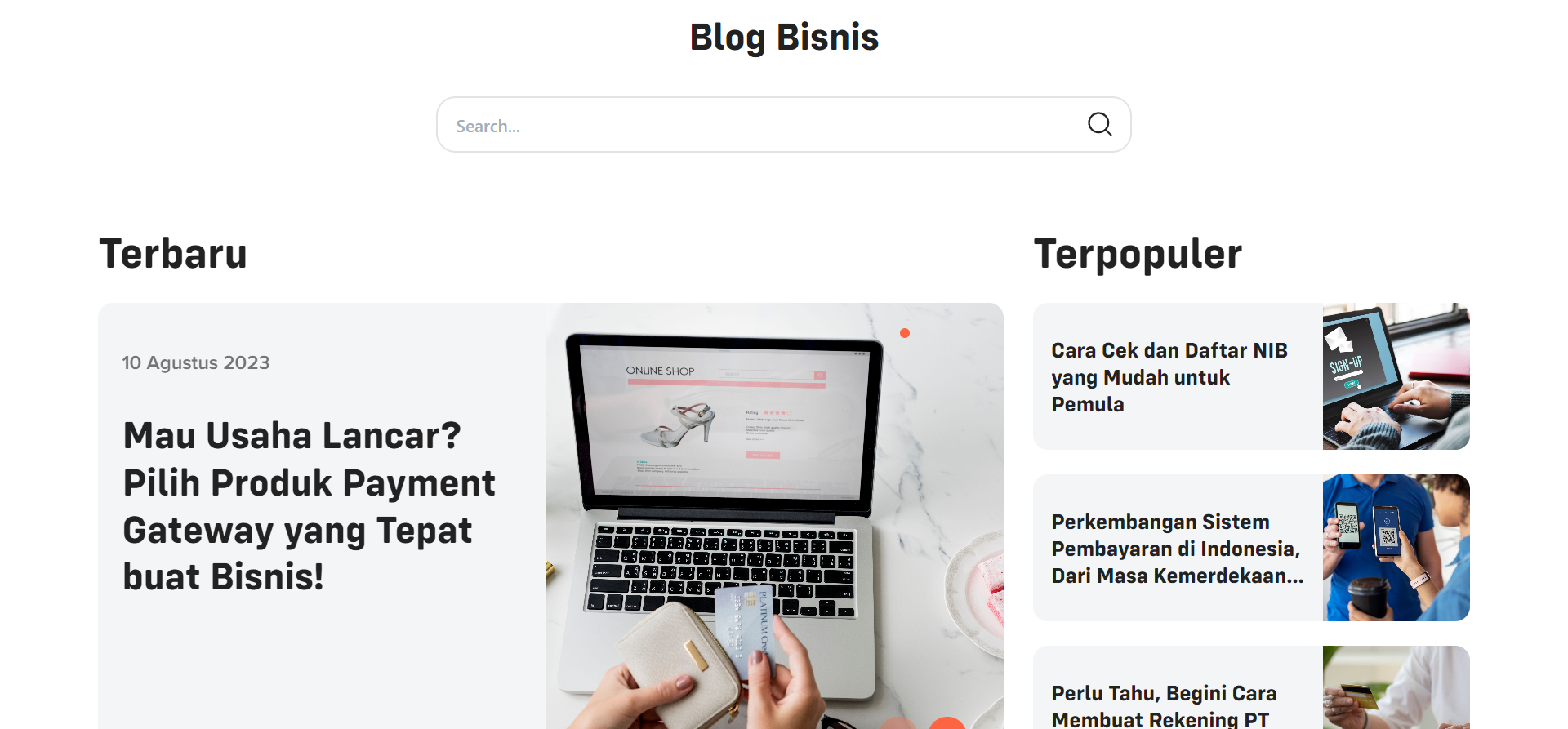 contoh blog bisnis