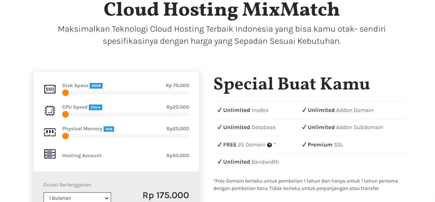 harga cloud hosting