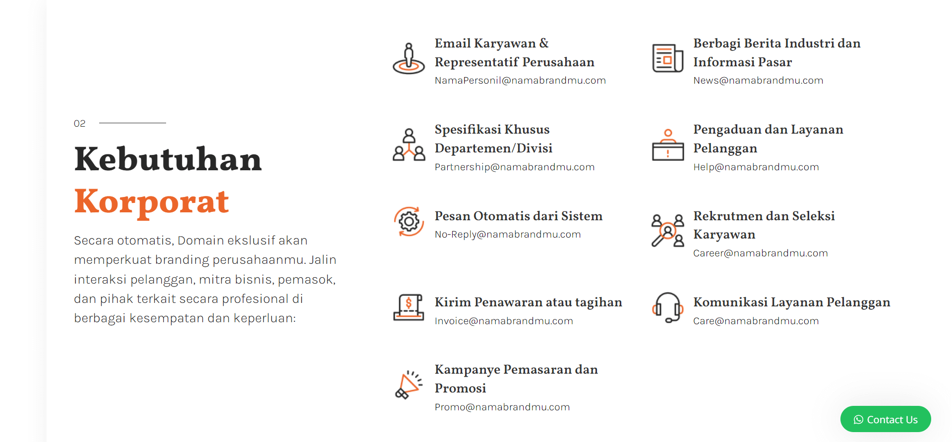 email untuk bisnis