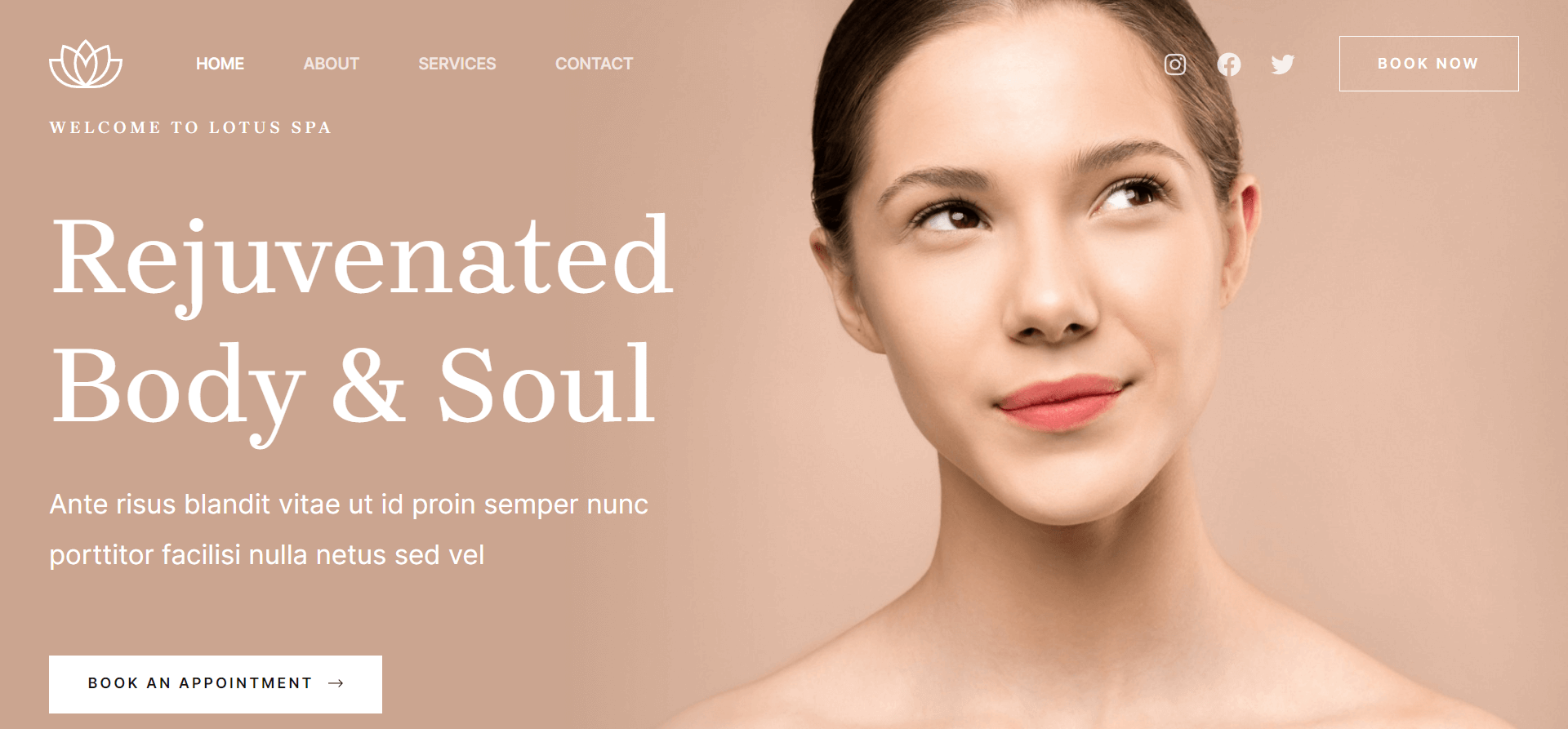 template company profile lotus spa