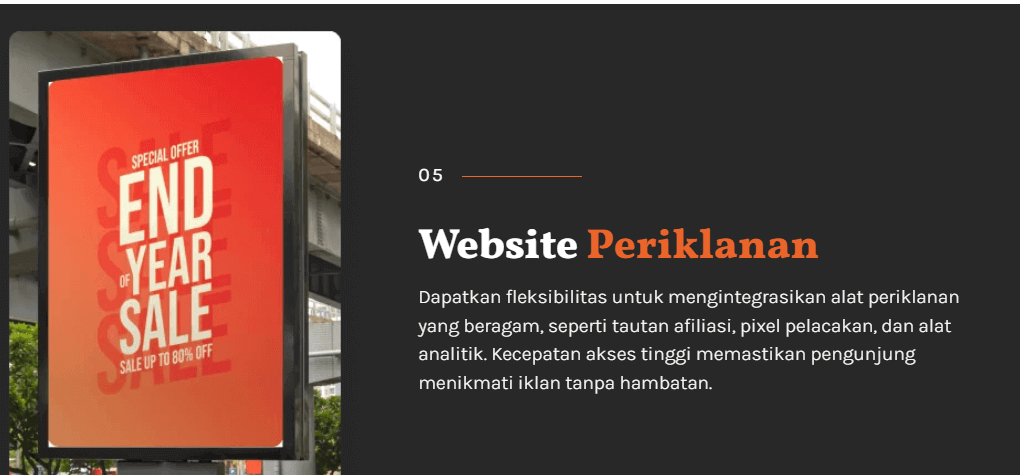 website untuk iklan