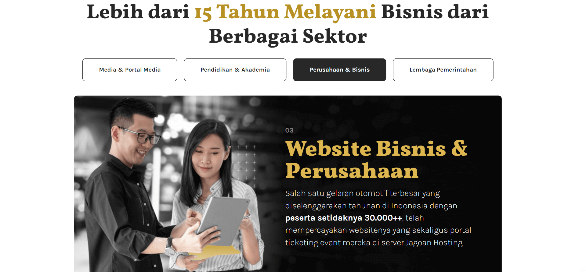 hosting untuk bisnis