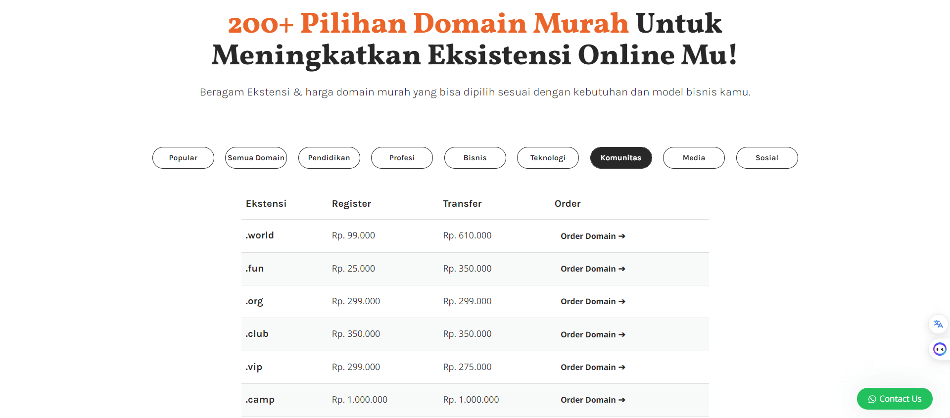 domain ORG