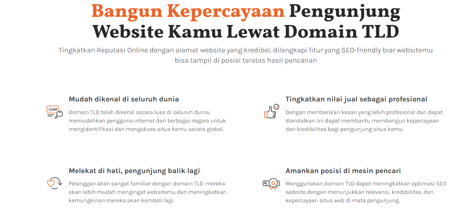 domain untuk membangun brand