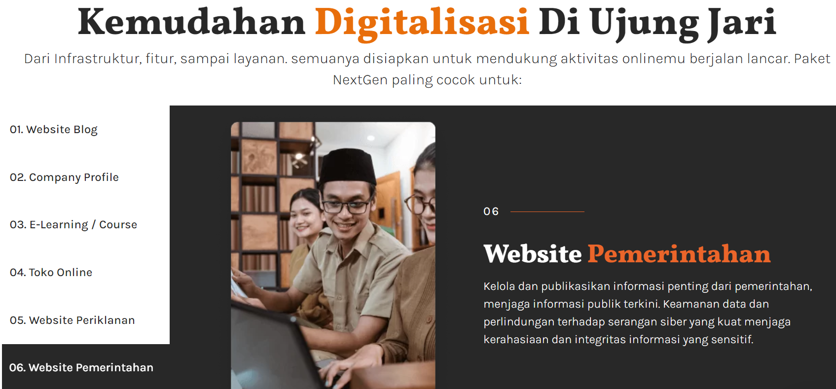 hosting untuk website pemerintah