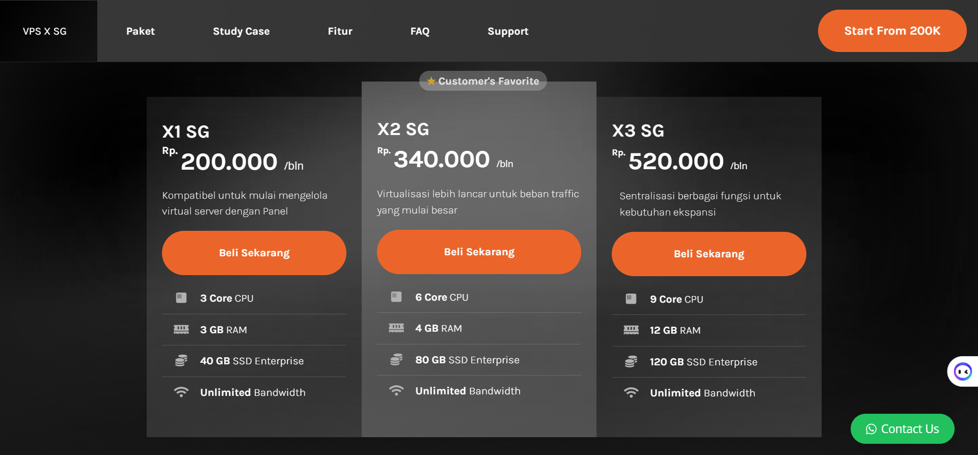 harga vps linux singapore