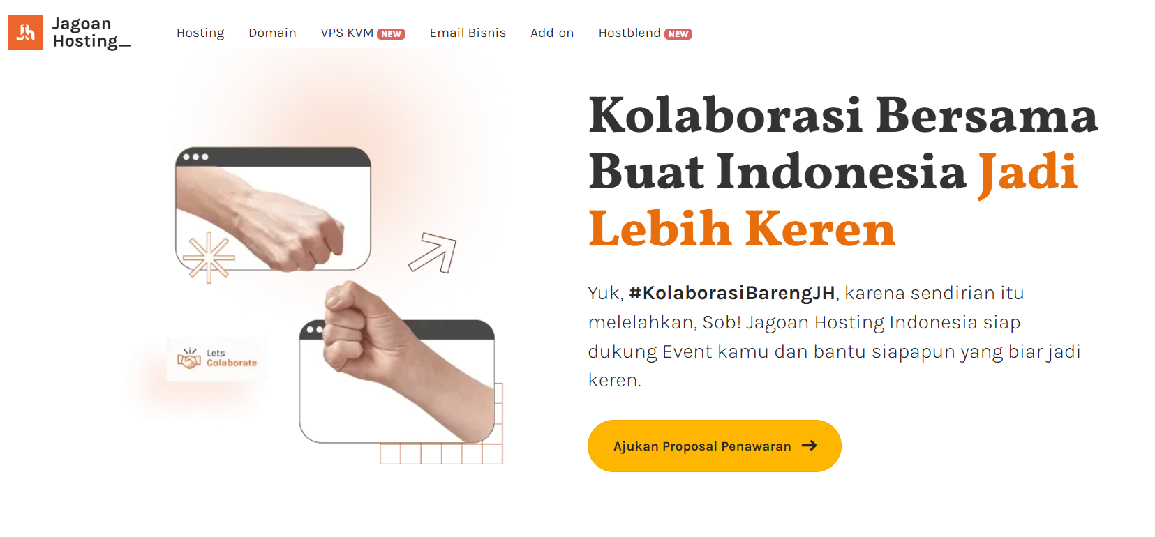 kolaborasi dengan Jagoan Hosting