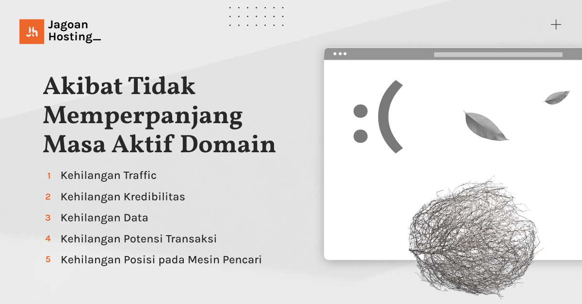 akibat tidak memperpanjang domain