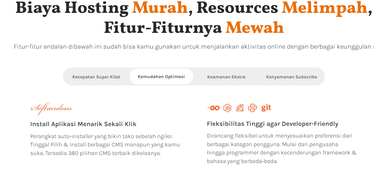 hosting untuk developer