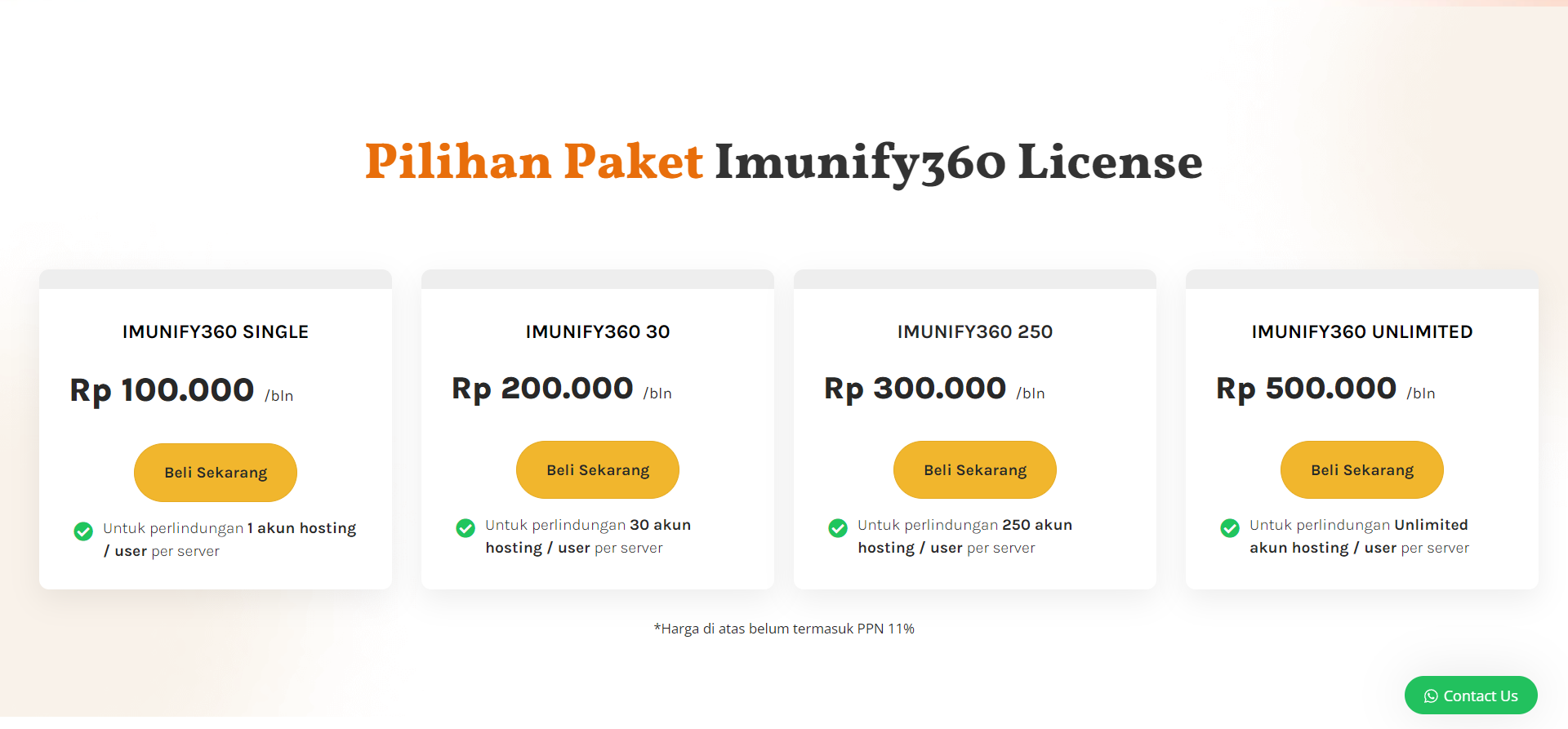 harga imunify360