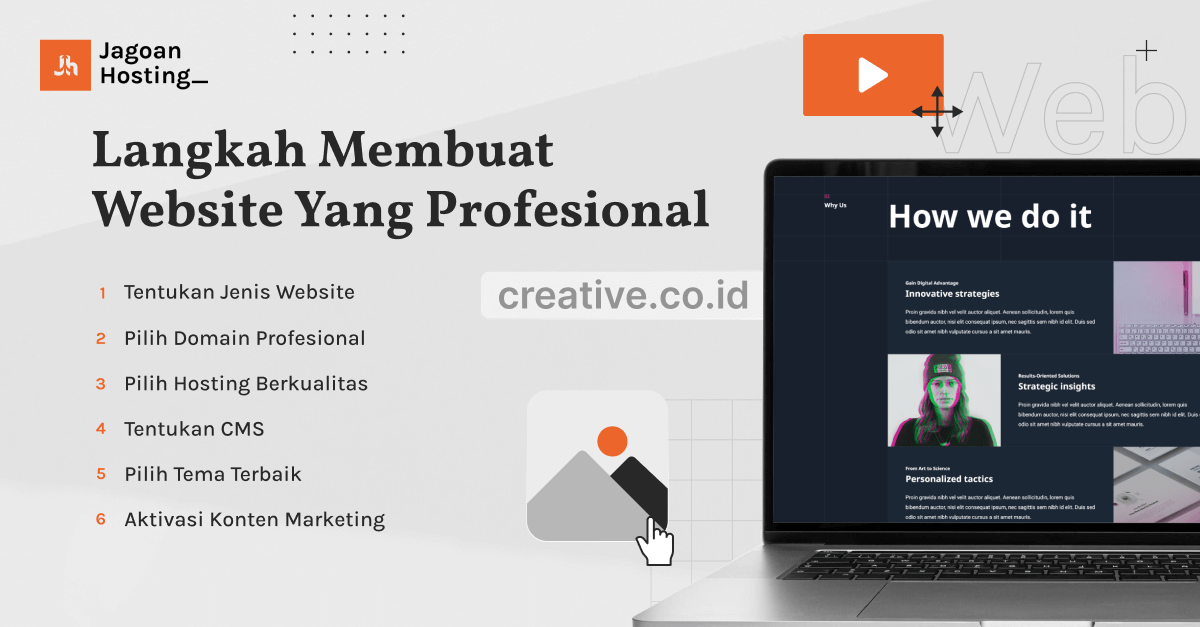 cara membuat website profesional