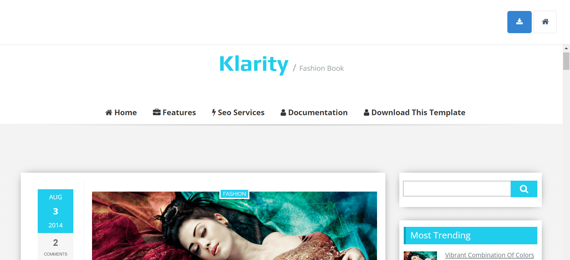 klarity blog template