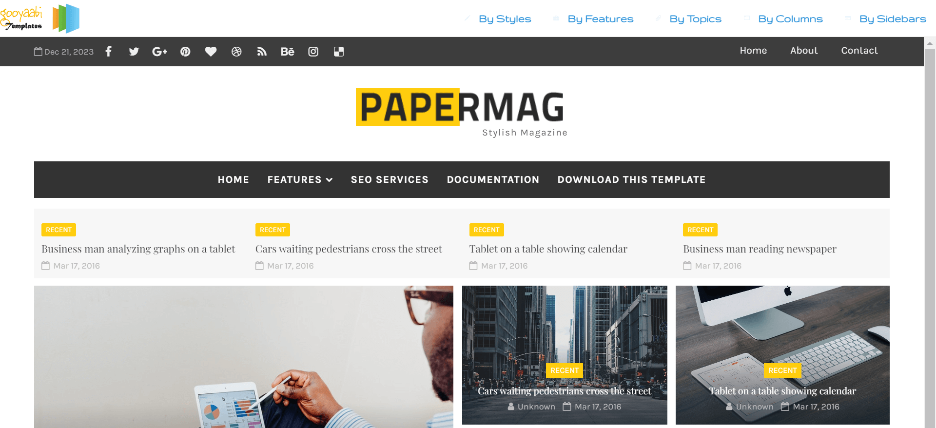 paper mag template