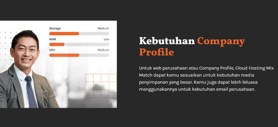 cloud hosting untuk company profile