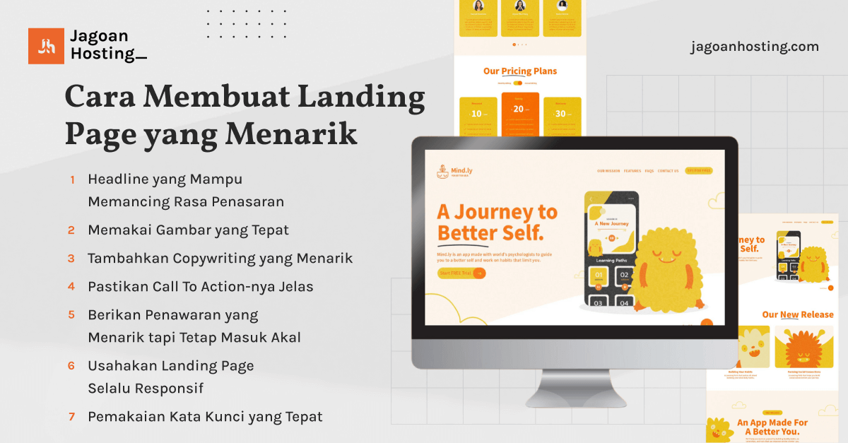 membuat landing page yang menarik