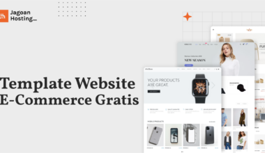 template website ecommerce