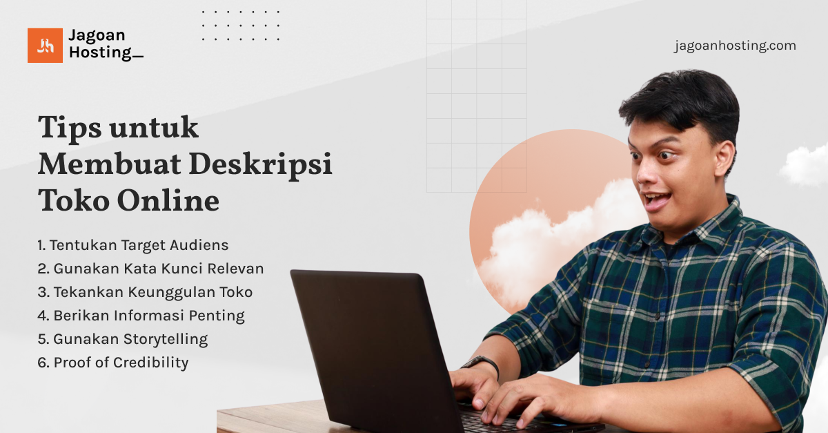 membuat deskripsi toko online