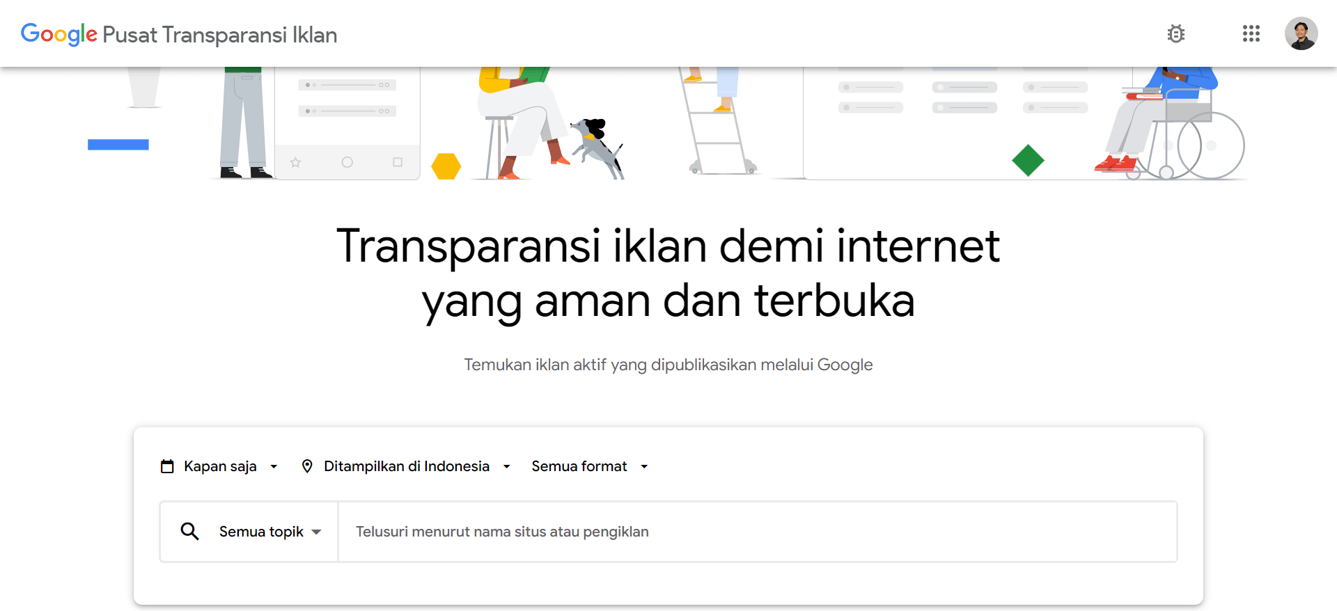 cara menggunakan google ads library