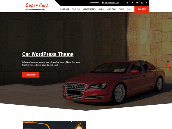 cars lite web template