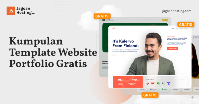 template website portfolio gratis