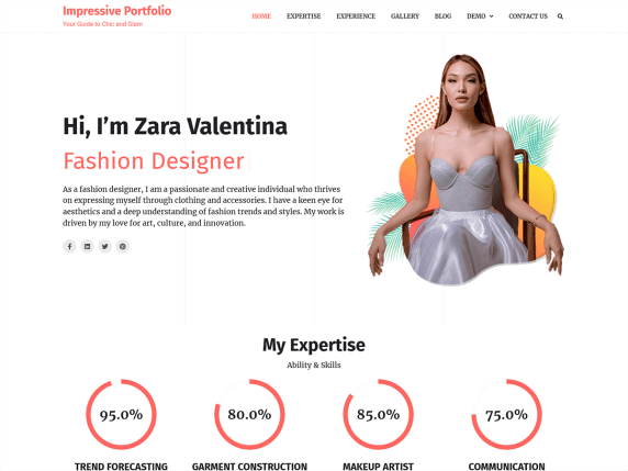 template website portfolio gratis