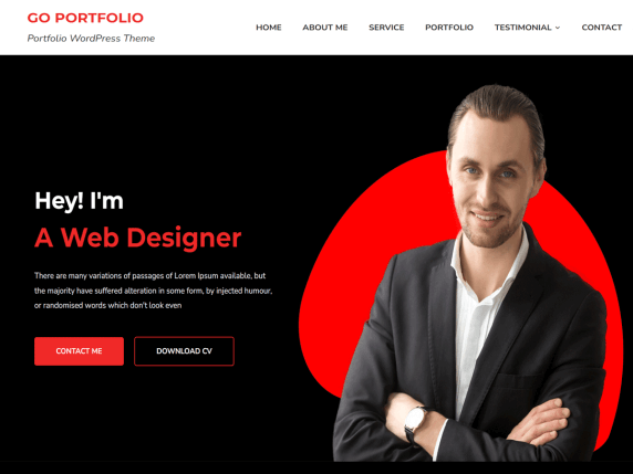 template website portfolio gratis