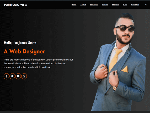 template website portfolio gratis