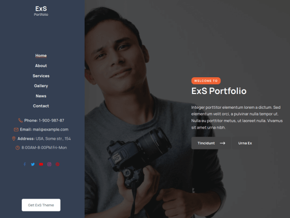 template website portfolio gratis