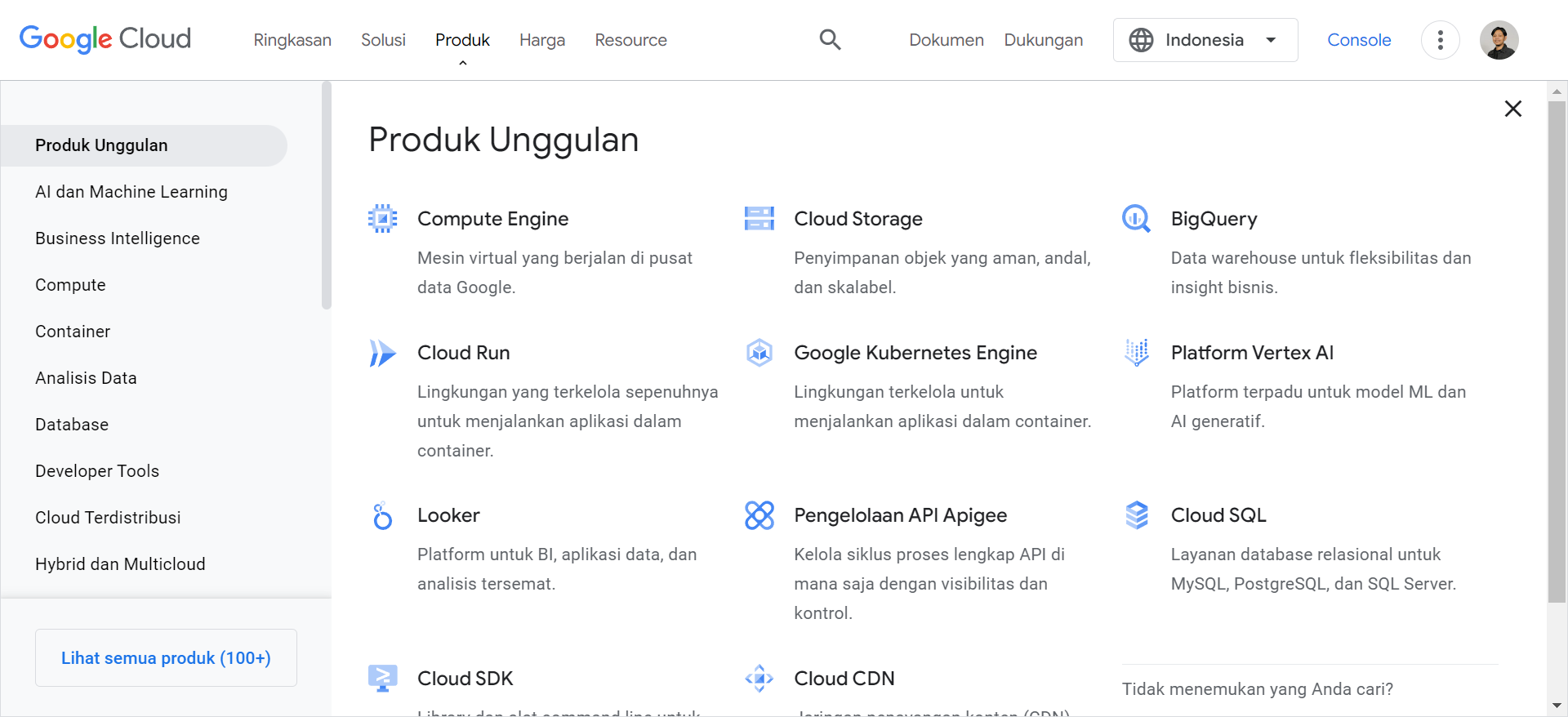 layanan google cloud platform