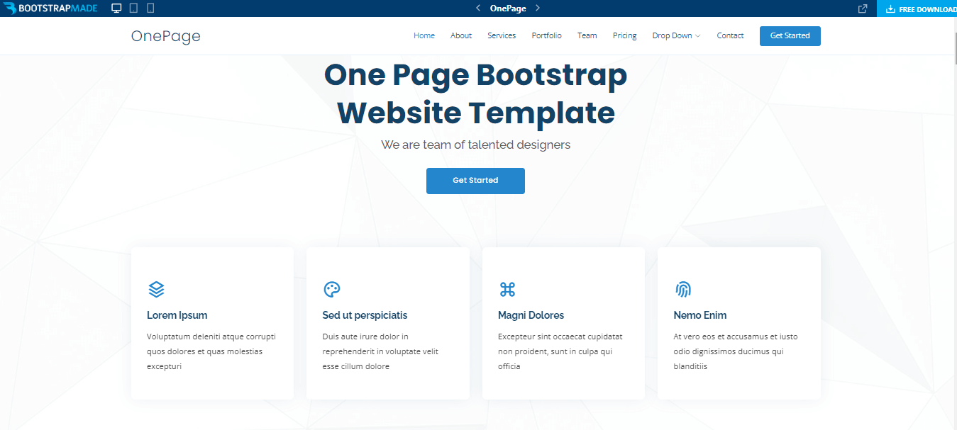 Template Website Bootstrap