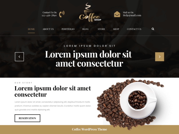 Template Website Coffee Shop