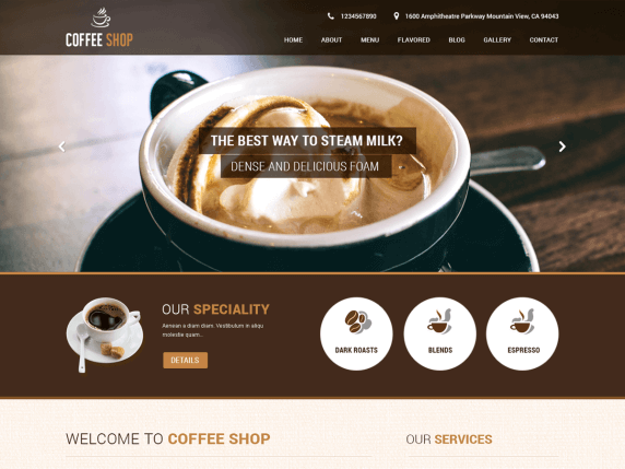 Template Website Coffee Shop